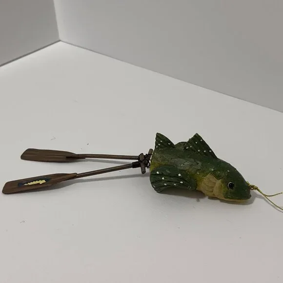 Vintage Fish With Oars Christmas Ornament - Picture 4 of 11